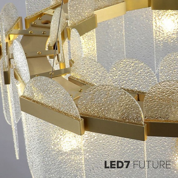 Loft Industry Modern - Leaf Circle PV Chandelier